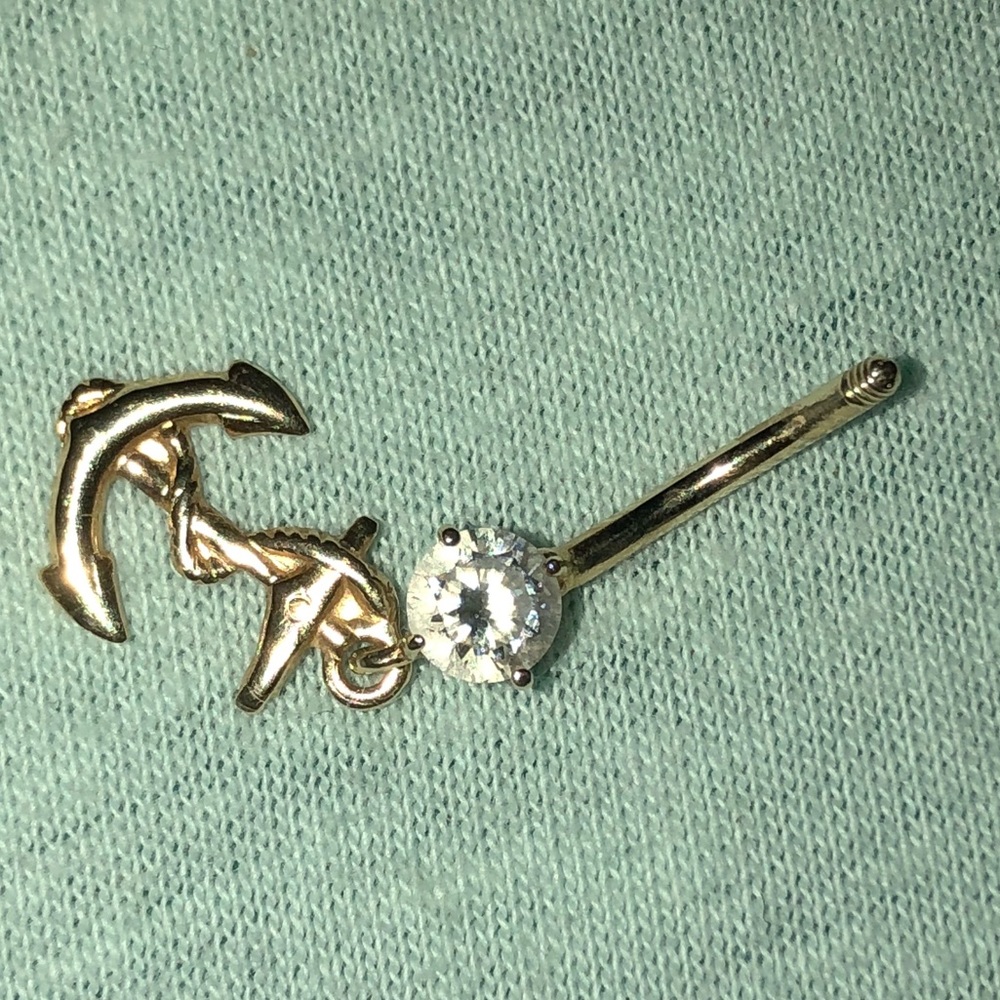 ❤️EUC 10KGOLD stamped belly ring